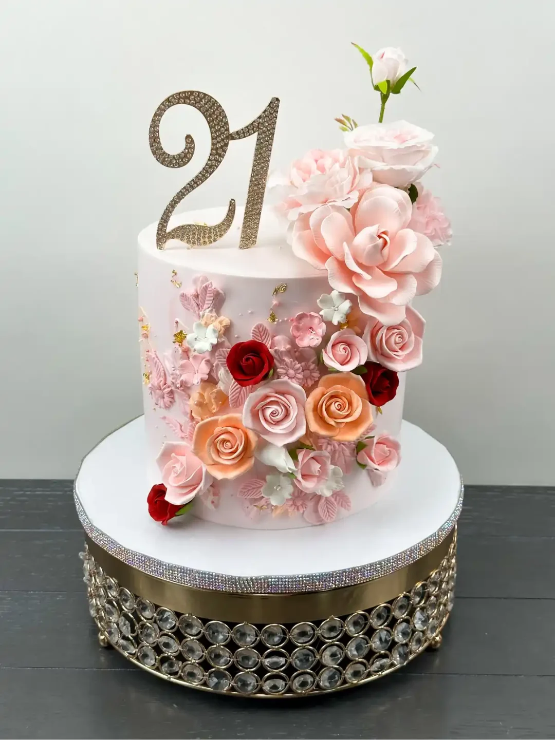 PASTEL DE ROSAS ROSAS