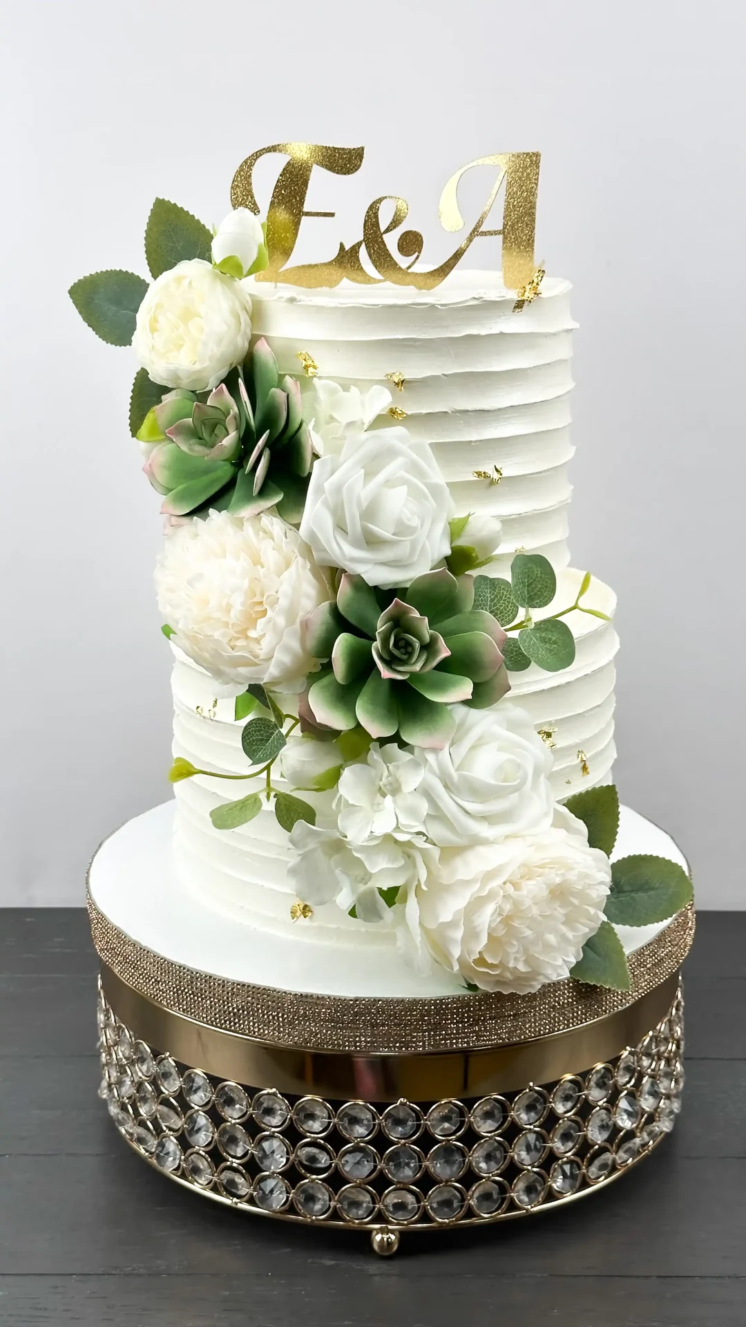 PASTEL DE BODAS SUCULENTA